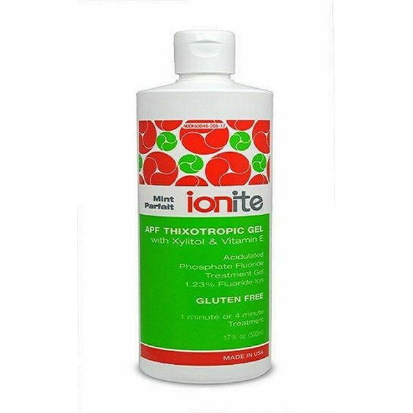 Dharma Research 56-00006 Ionite Dental Fluoride Gel Mint Parfait 500 mL 1.25% APF Dharma Research 56-00006 Ionite Dental Fluoride Gel Mint Parfait 500 mL 1.25% APF